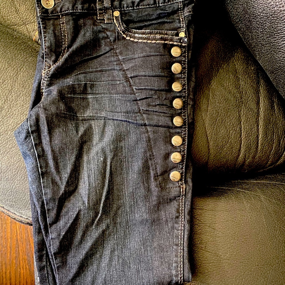 Dark blue trim gray